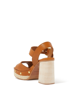 Viviane Leather Platform Sandals